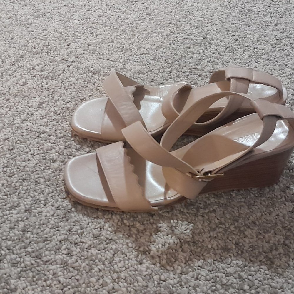 Chloé Strappy Wedge Heels